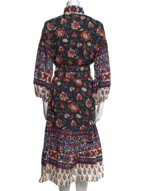 Sue Sartor Printed Midi Length Dress
