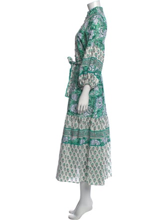 Sue Sartor Paisley Print Long Dress