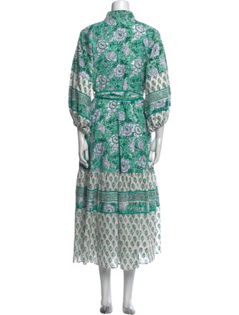 Sue Sartor Paisley Print Long Dress