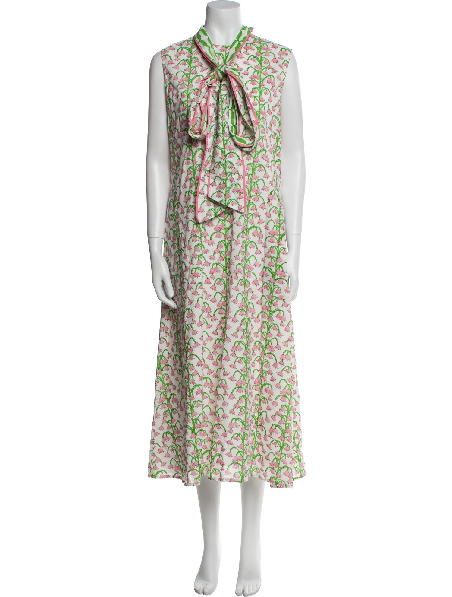 Sue Sartor Printed Midi Length Dress