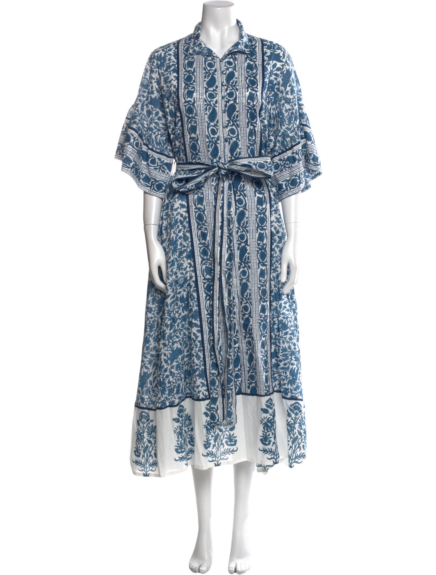 Sue Sartor Paisley Print Long Dress