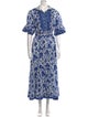 Sue Sartor Floral Print Long Dress