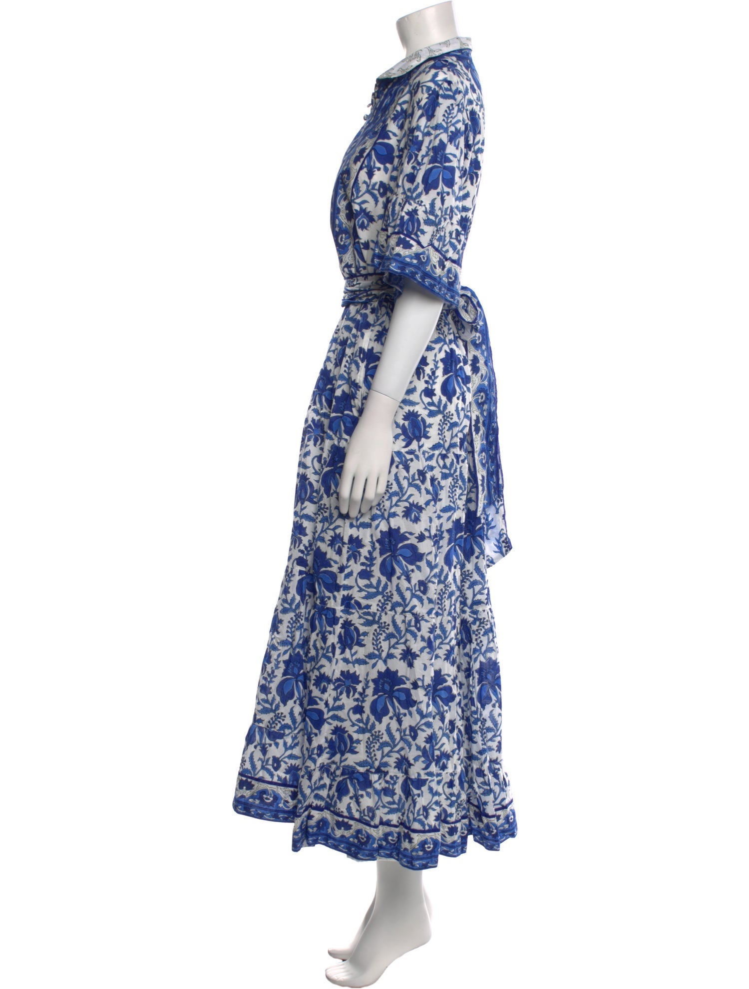 Sue Sartor Floral Print Long Dress