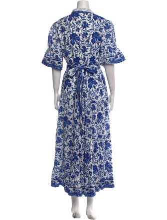 Sue Sartor Floral Print Long Dress