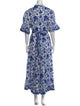 Sue Sartor Floral Print Long Dress