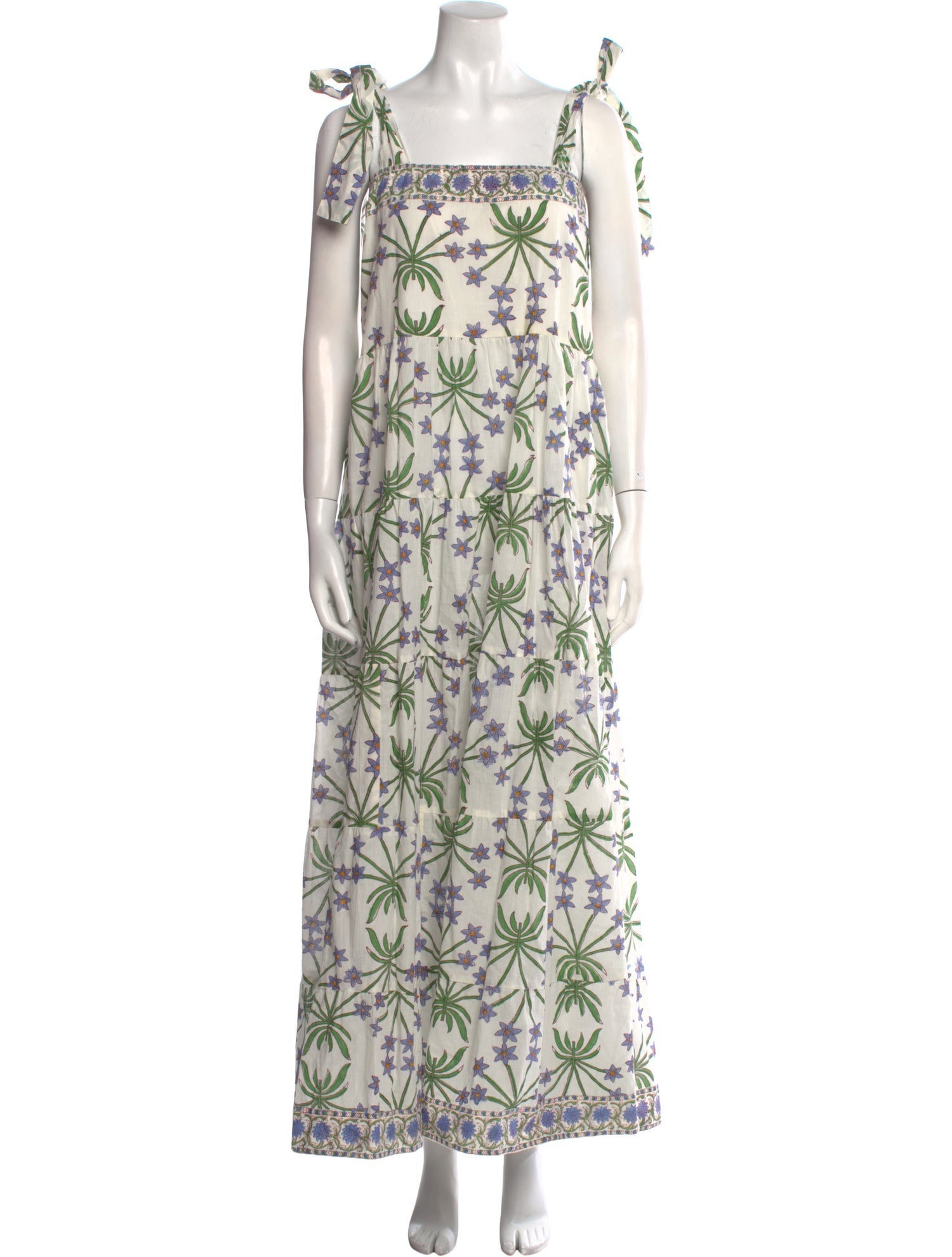 Sue Sartor Floral Print Long Dress