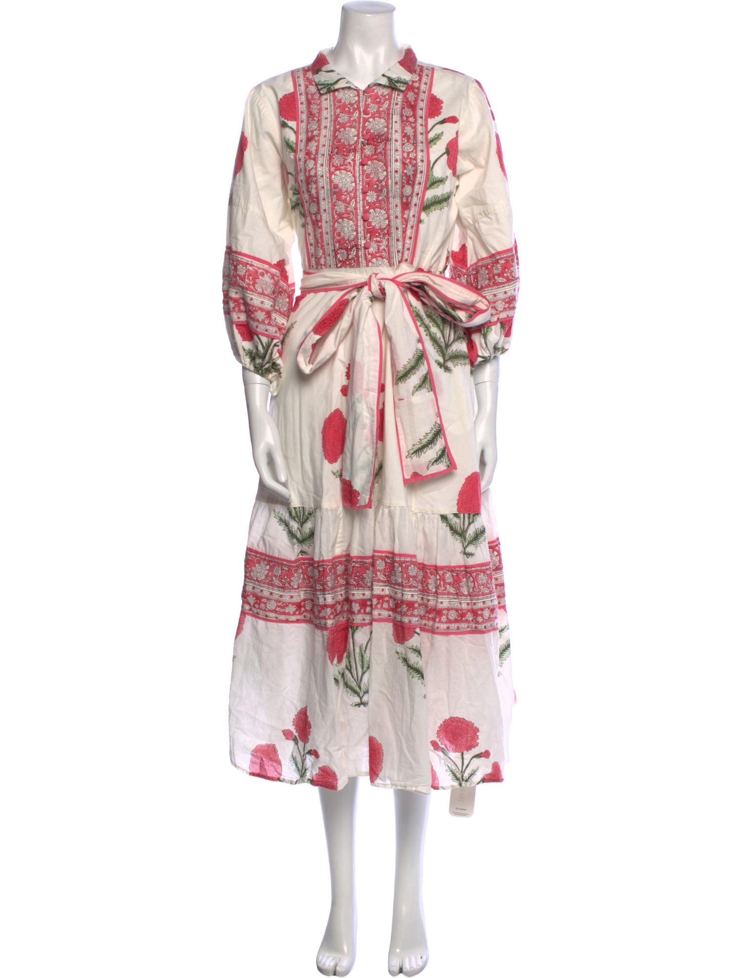 Sue Sartor Printed Midi Length Dress