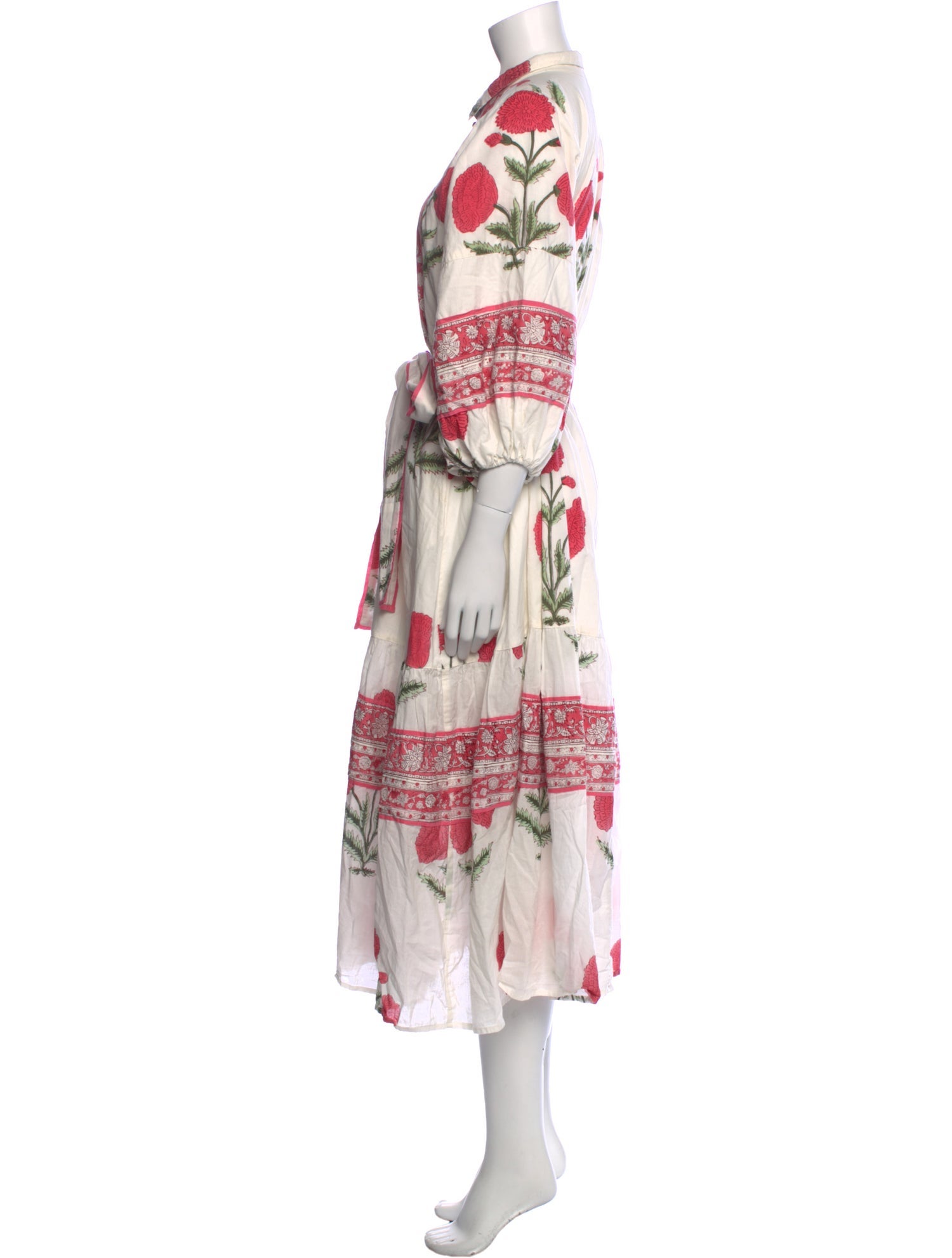 Sue Sartor Printed Midi Length Dress