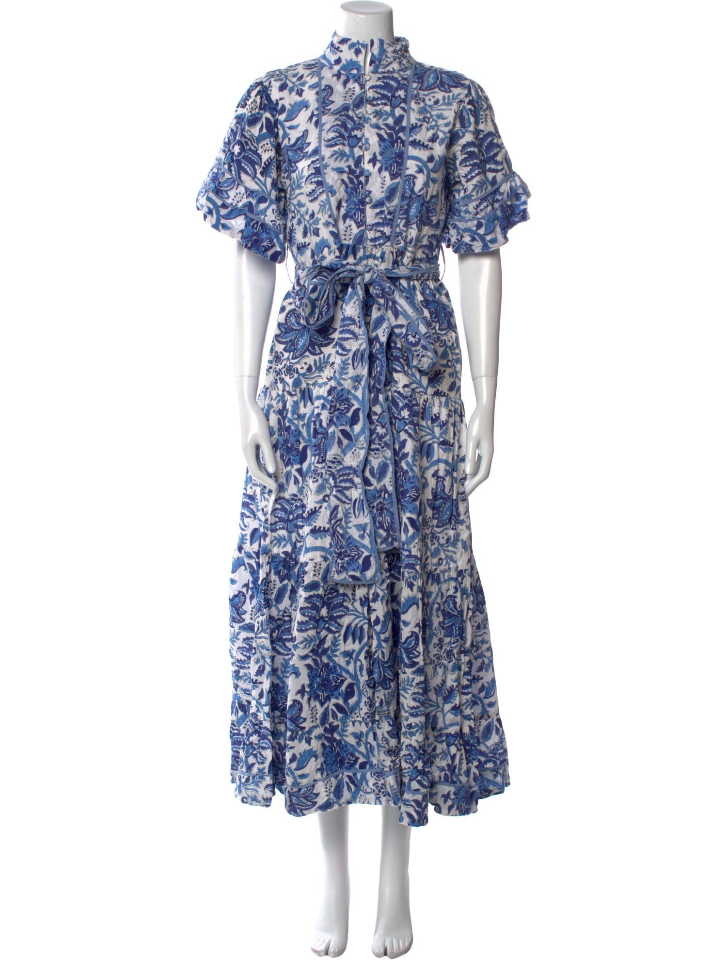 Sue Sartor Floral Print Long Dress