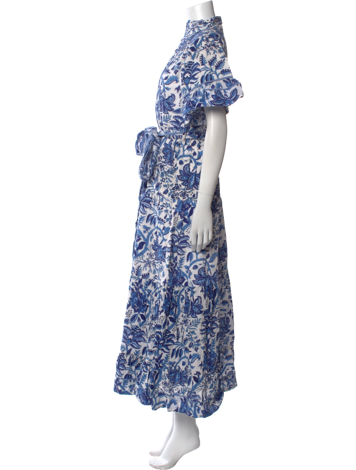 Sue Sartor Floral Print Long Dress