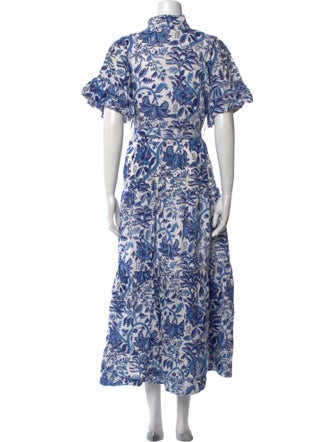 Sue Sartor Floral Print Long Dress