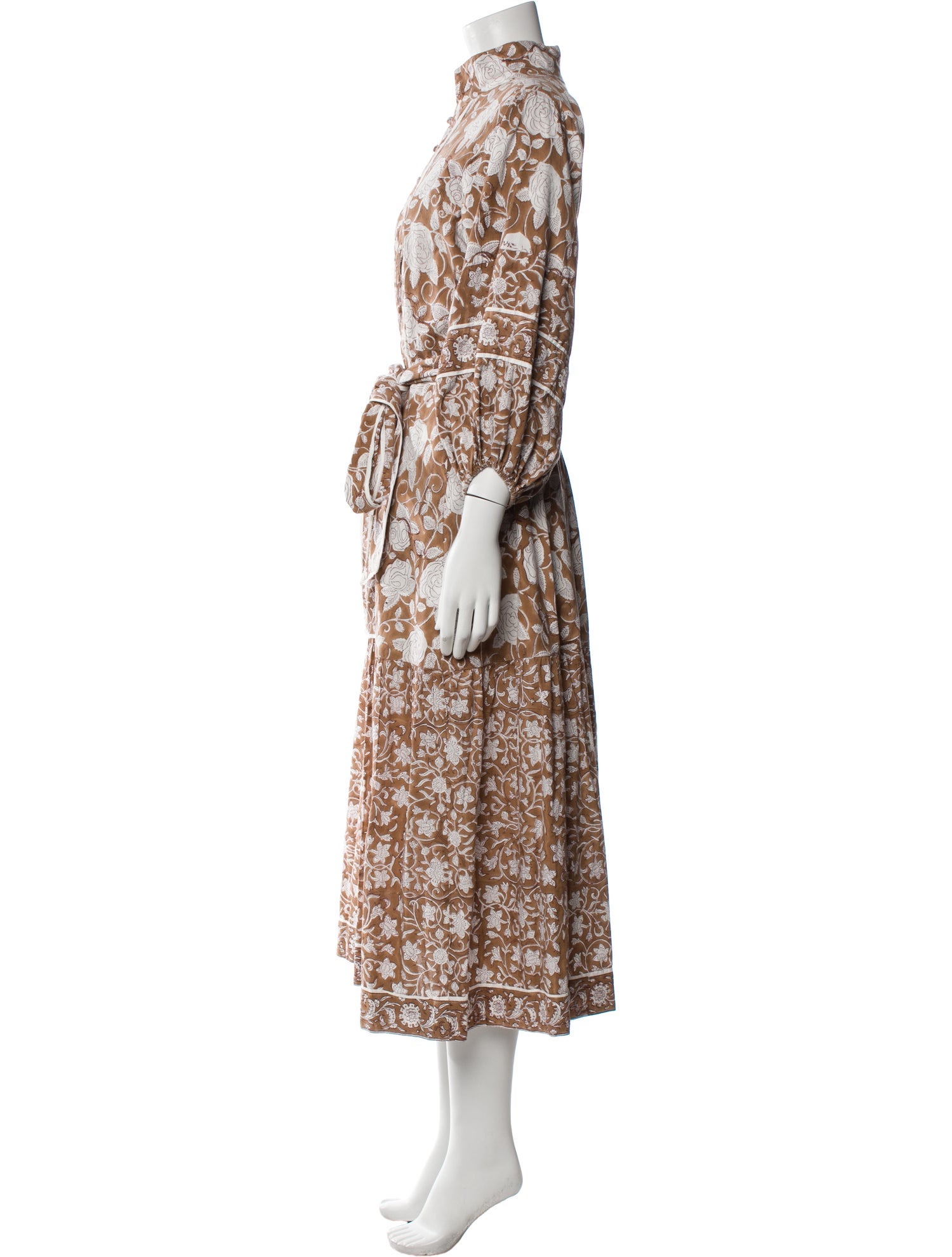 Sue Sartor Floral Print Long Dress