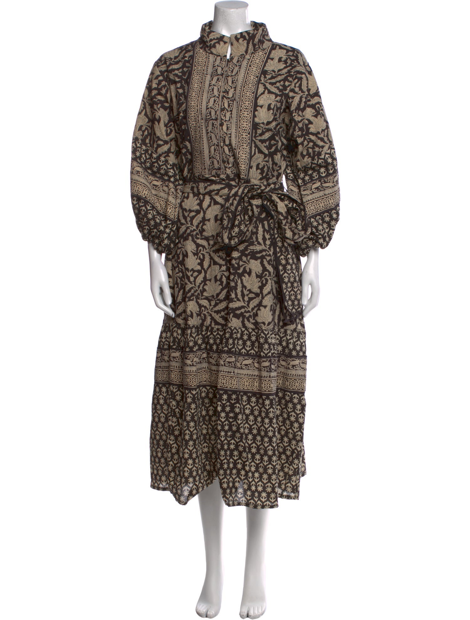 Sue Sartor Printed Knee-Length Dress