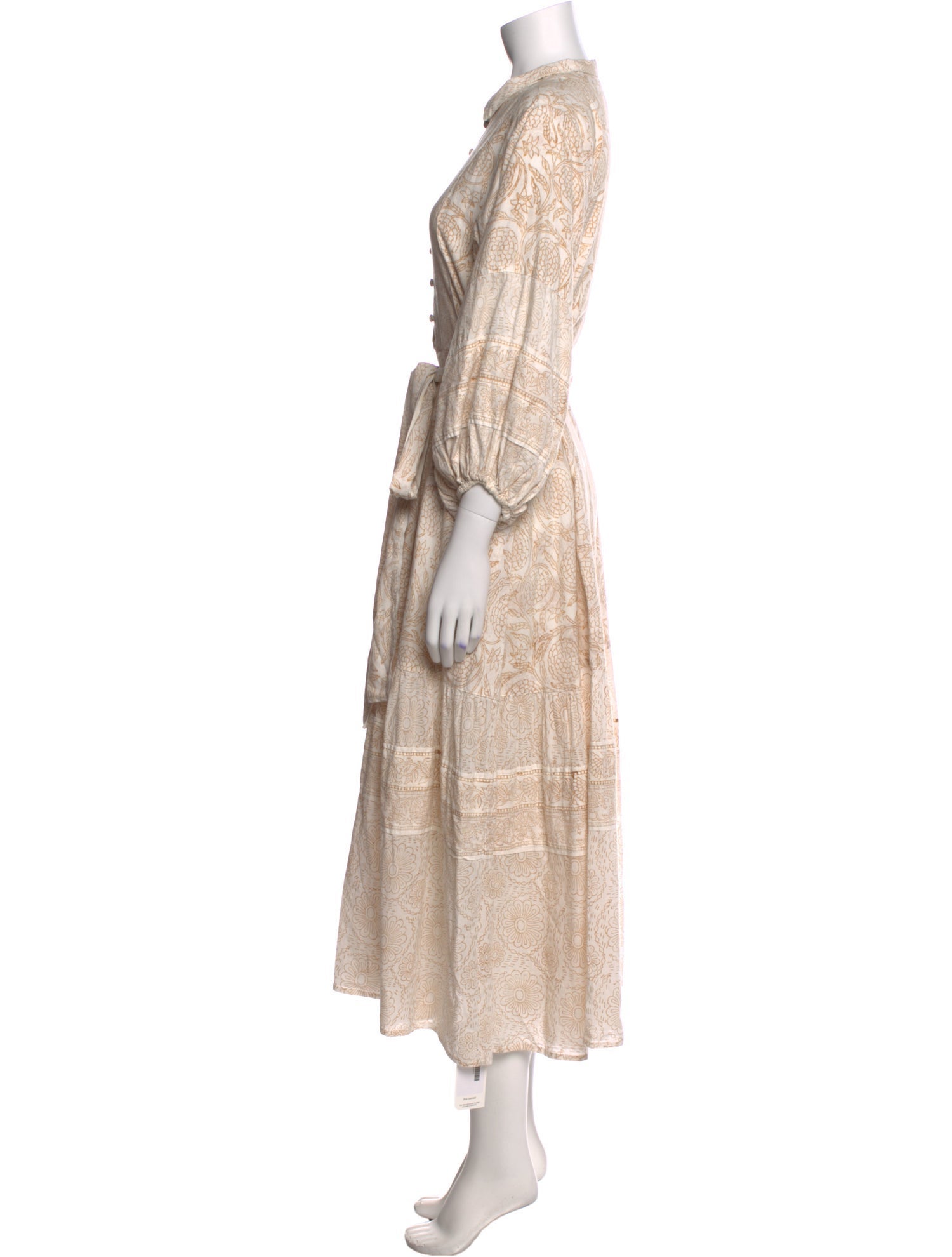 Sue Sartor Paisley Print Long Dress