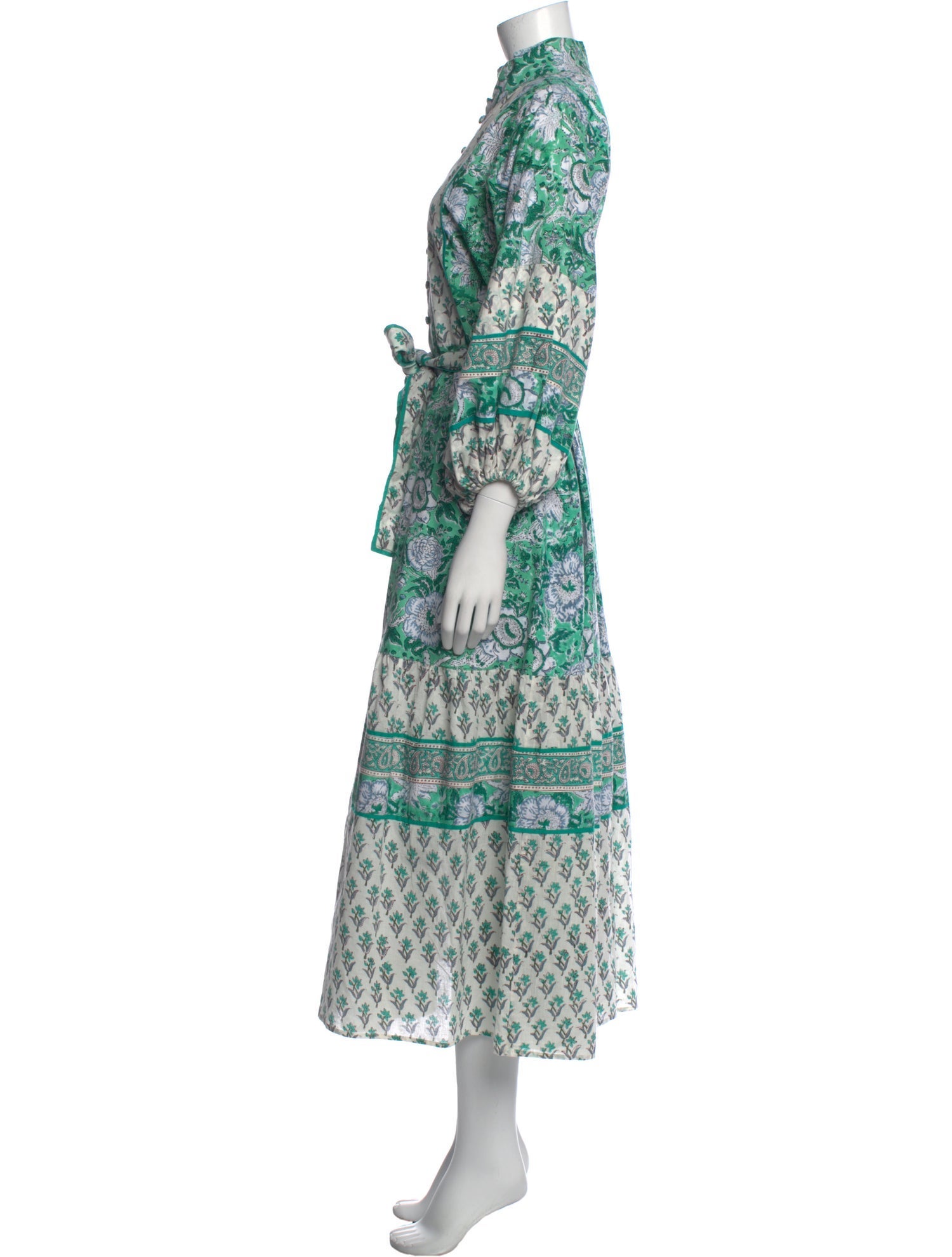 Sue Sartor Paisley Print Long Dress