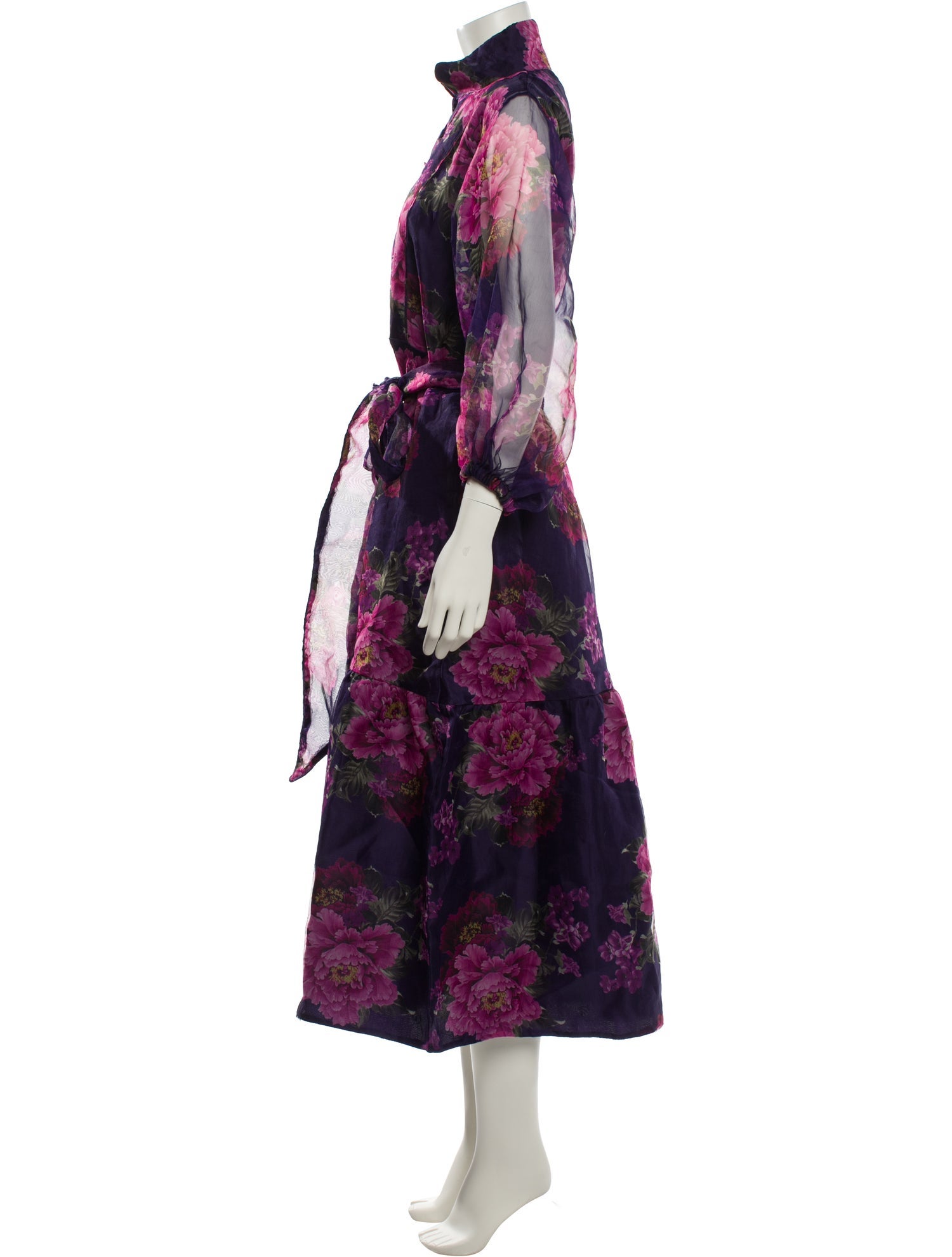 Sue Sartor Floral Print Long Dress