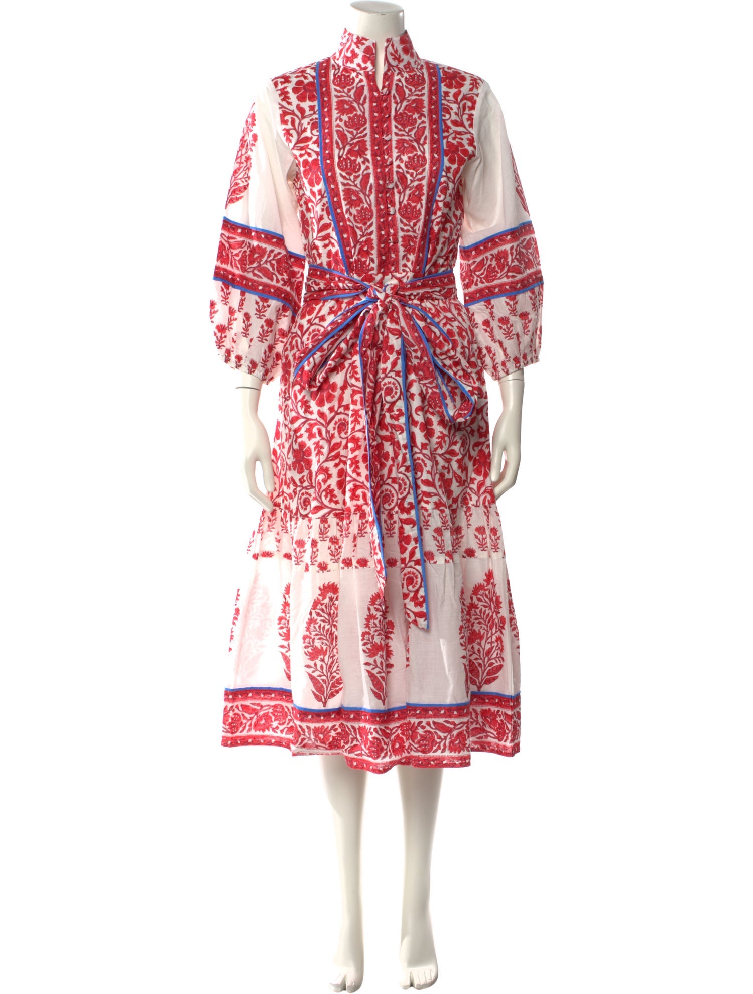 Sue Sartor Paisley Print Long Dress