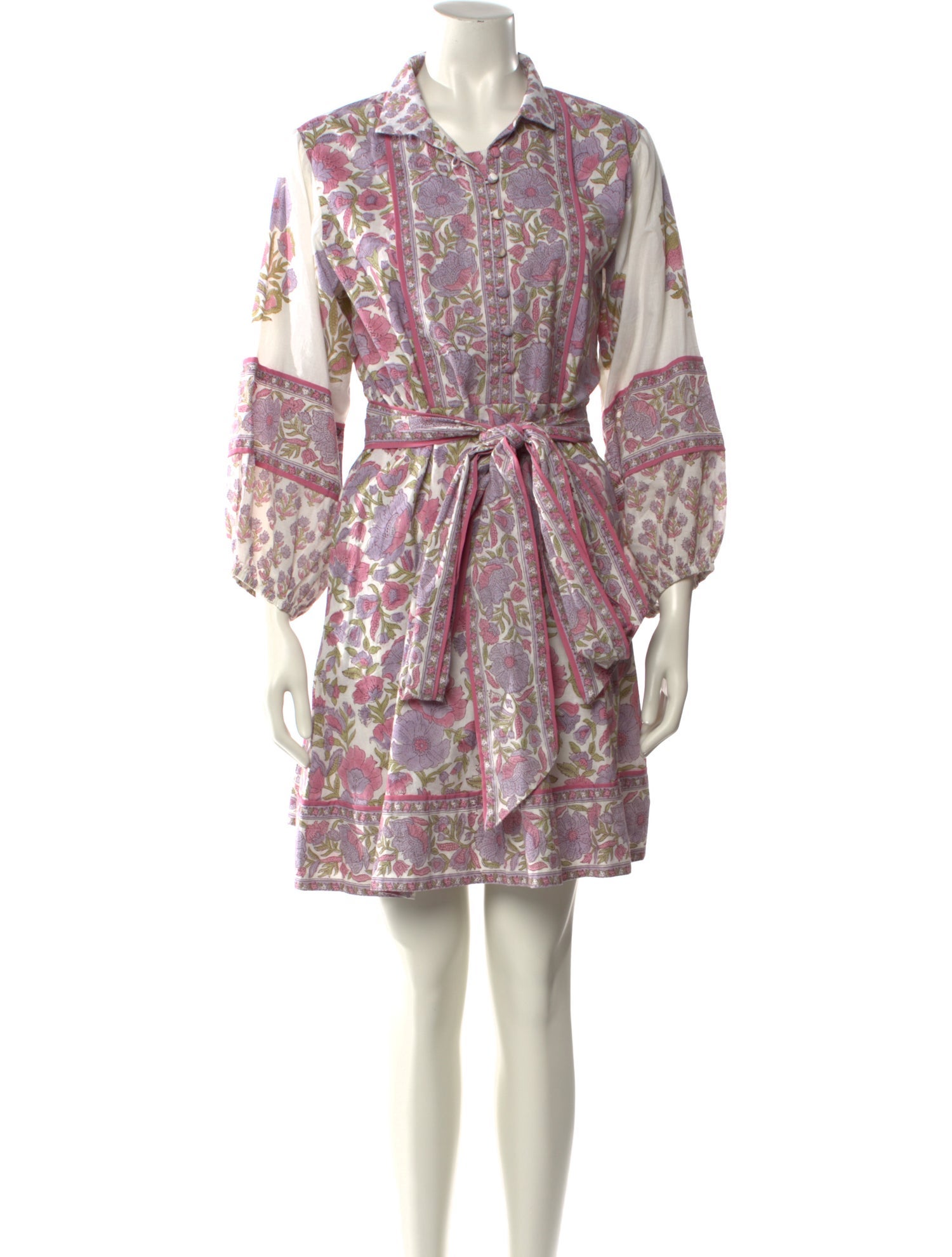 Sue Sartor Paisley Print Knee-Length Dress