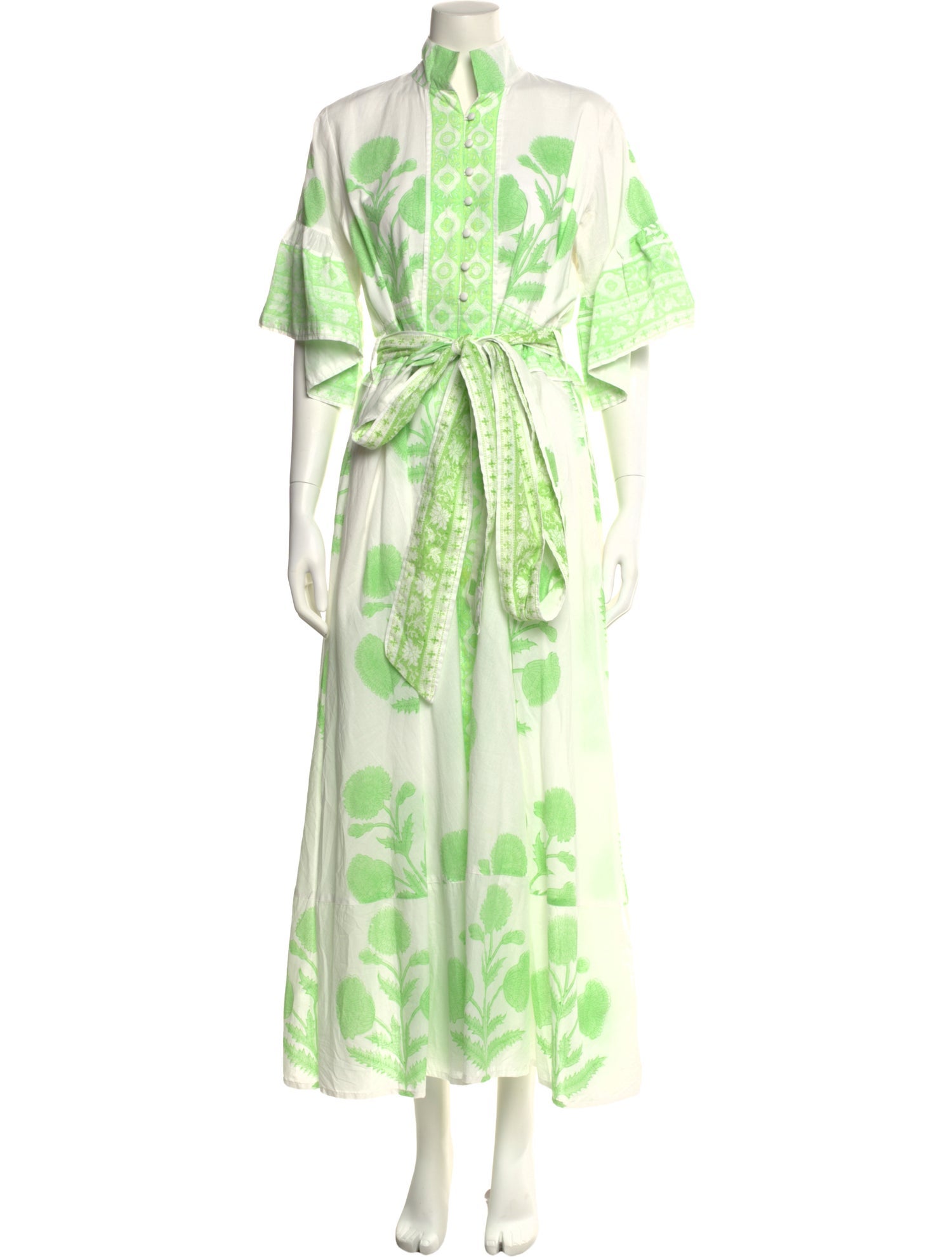 Sue Sartor Floral Print Long Dress