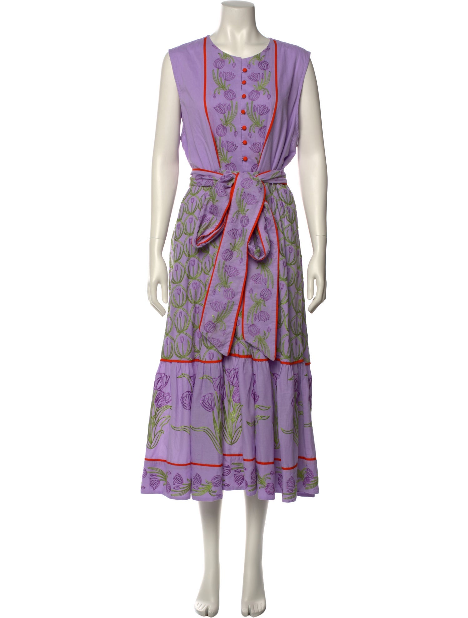 Sue Sartor Printed Long Dress