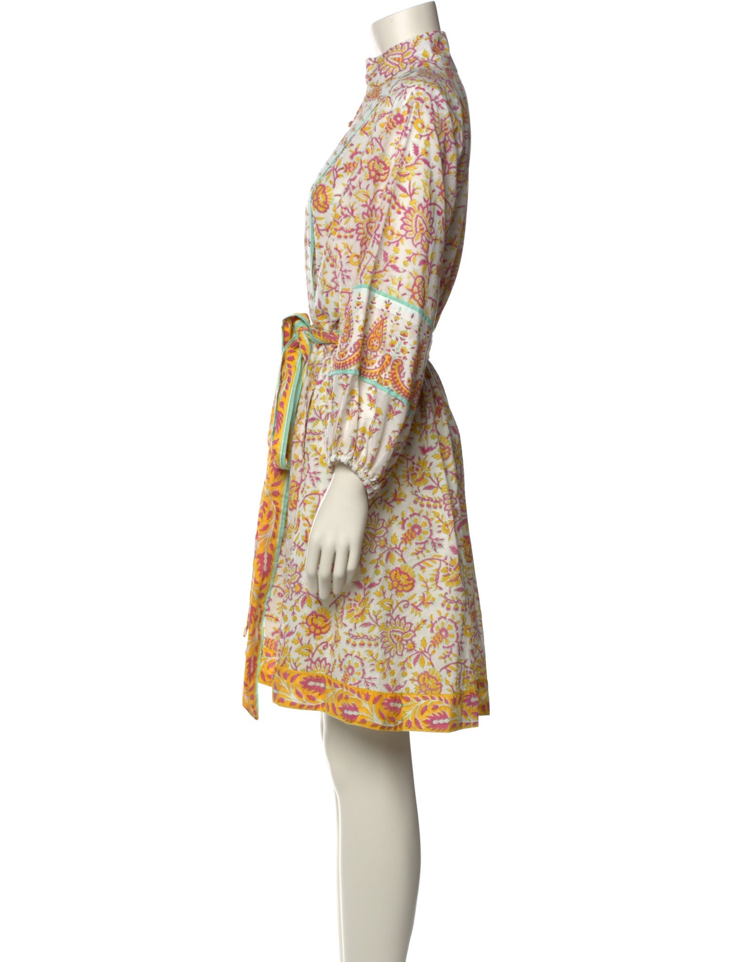 Sue Sartor Paisley Print Knee-Length Dress