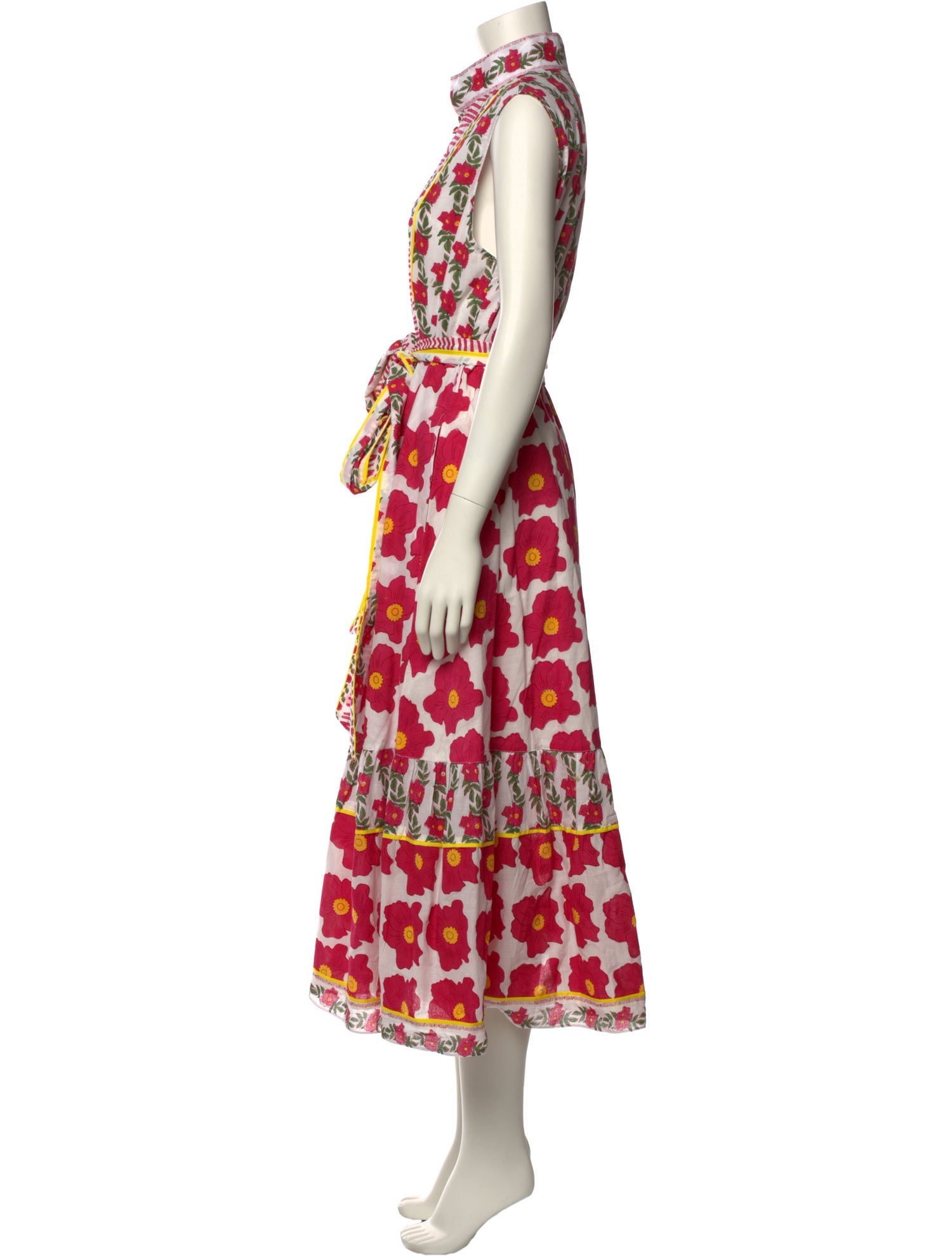 Sue Sartor Floral Print Long Dress