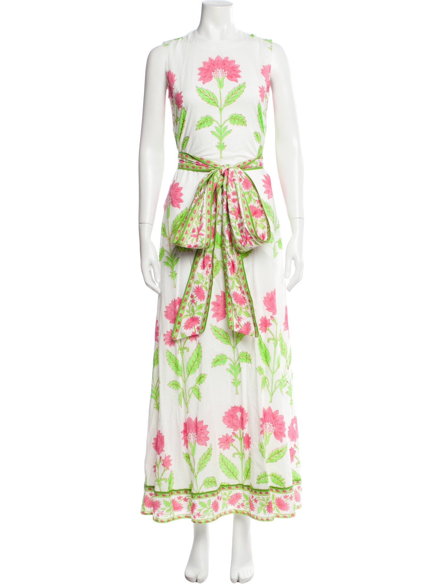 Sue Sartor Floral Print Long Dress