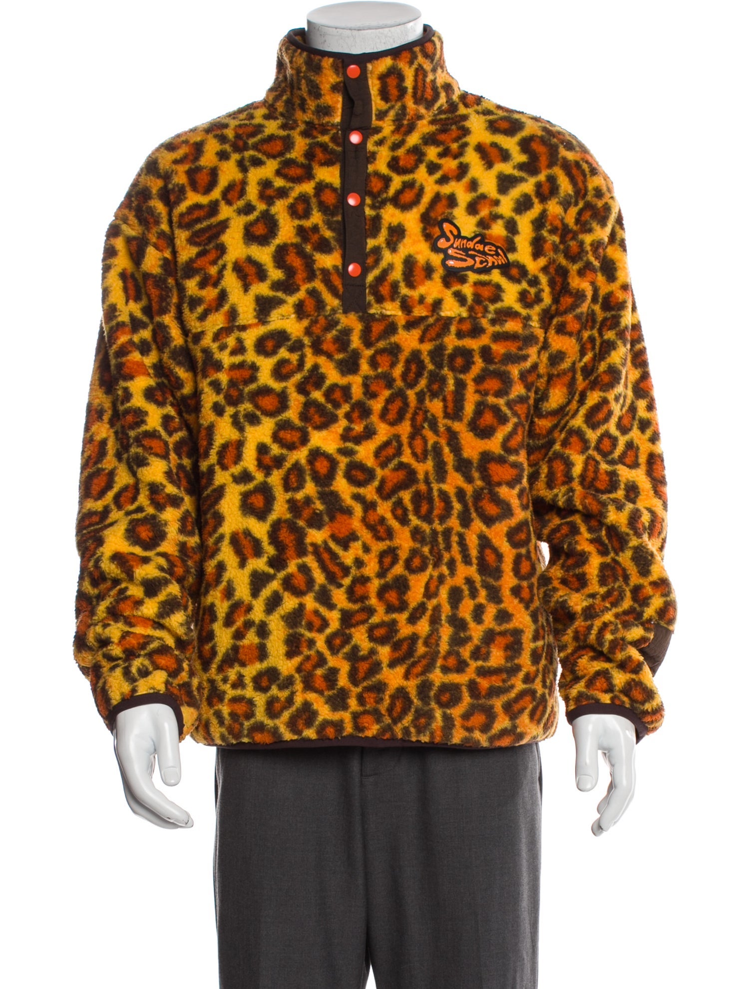 sundae school Animal Print Windbreaker