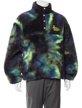 sundae school Tie-Dye Print Turtleneck Sweatshirt