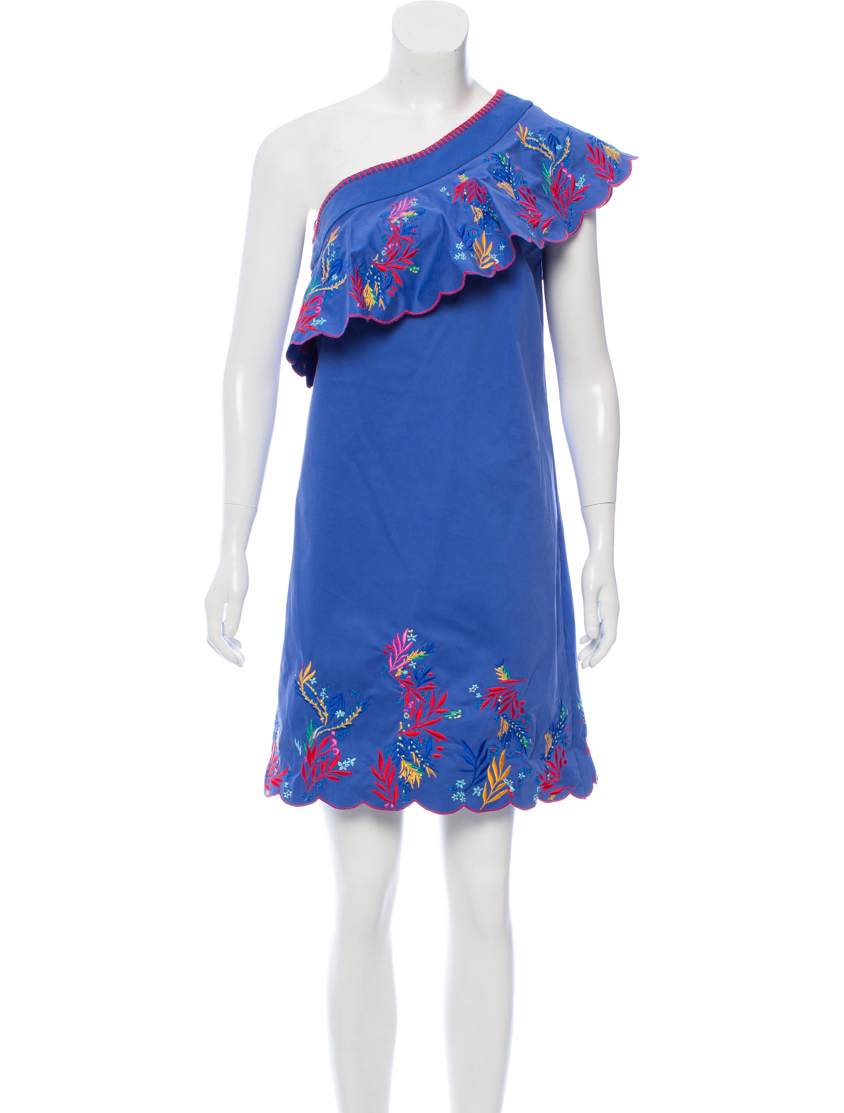 saloni one shoulder embroidered dress w tags clothing wst20442 the realreal saloni one shoulder embroidered dress w tags clothing wst20442 the realreal