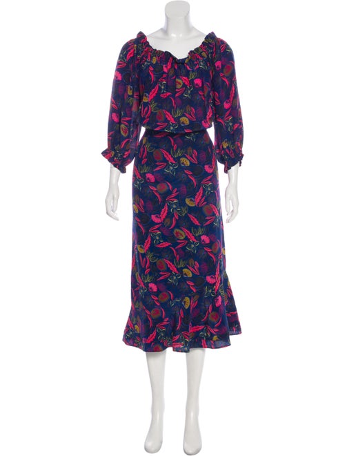 Saloni Silk Maxi Dress PInk