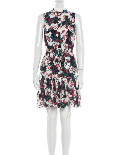 Saloni Silk Mini Dress White