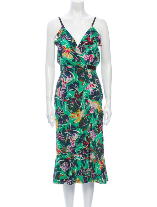 Saloni Silk Midi Length Dress