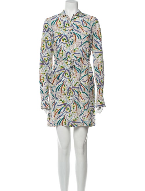 Saloni Silk Mini Dress White