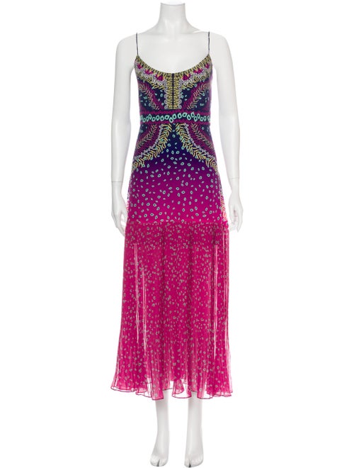 Saloni Silk Mini Dress Pink