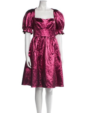 Saloni Dresses Floral Print Knee-Length Dress M