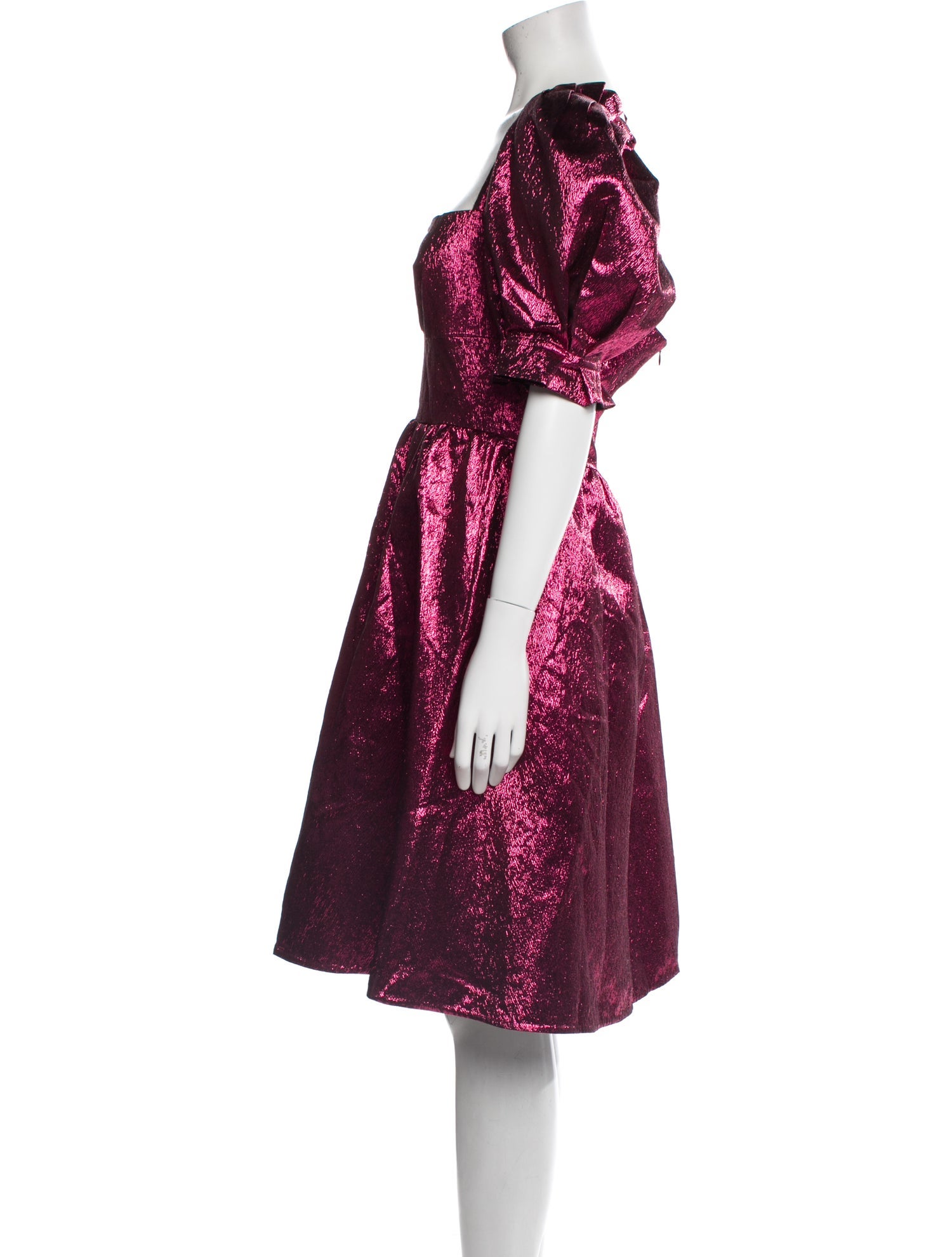 saloni burgundy dress Winona Dress in Wine