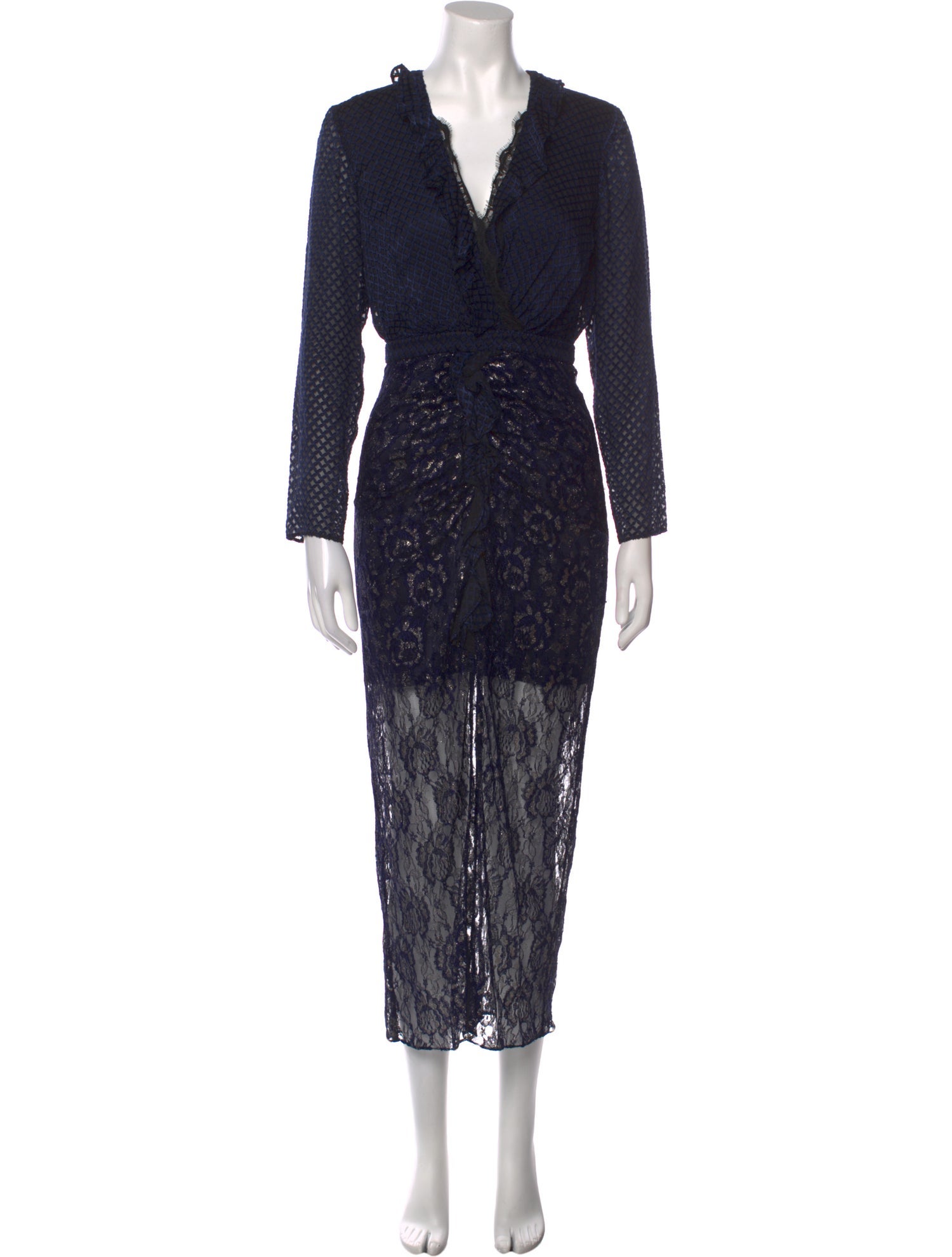 Saloni Printed Long Dress