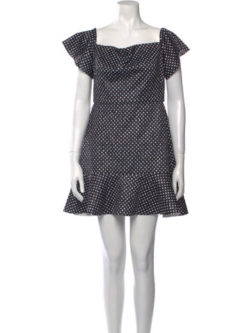 Saloni Dresses Polka Dot Print Mini Dress Us8, Uk12 | M