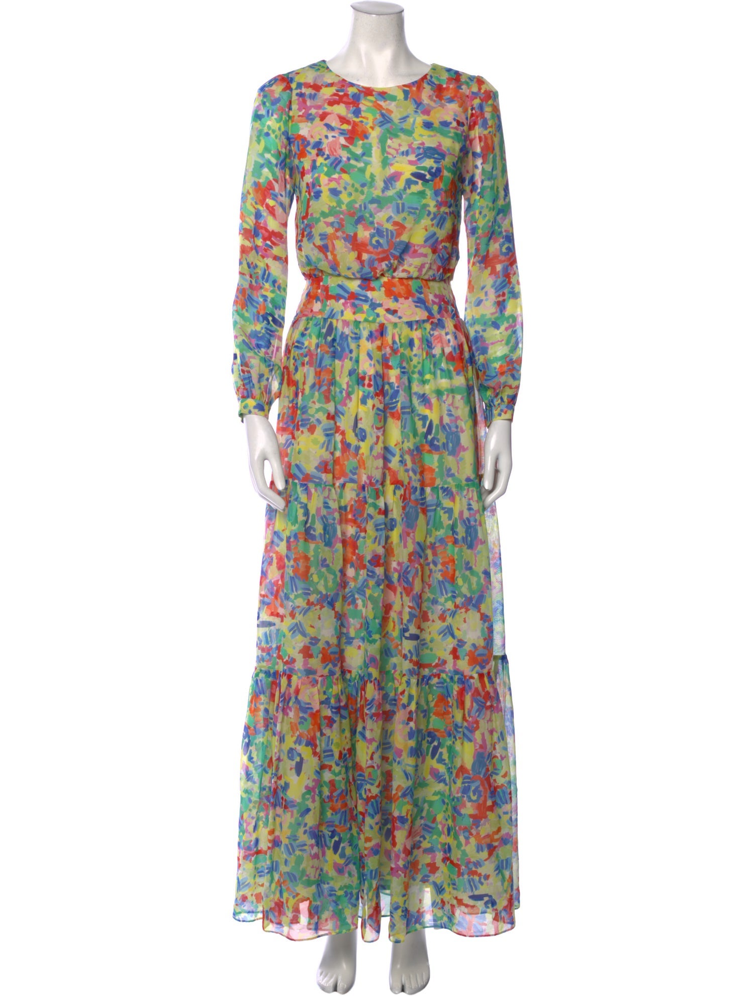 Saloni Silk Long Dress