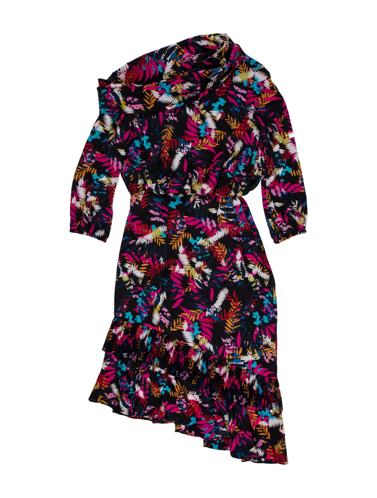 Saloni Silk Midi Length Dress