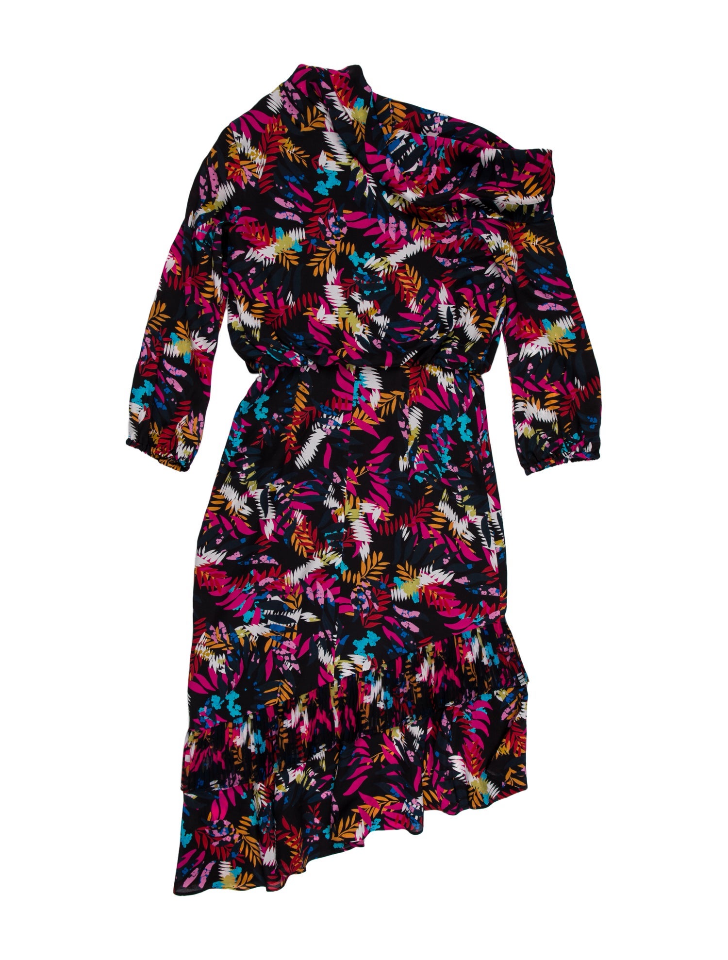 Saloni Silk Midi Length Dress