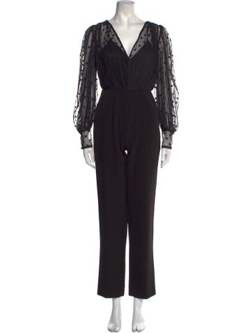 Saloni Jumpsuits and Rompers V-Neck Jumpsuit XS