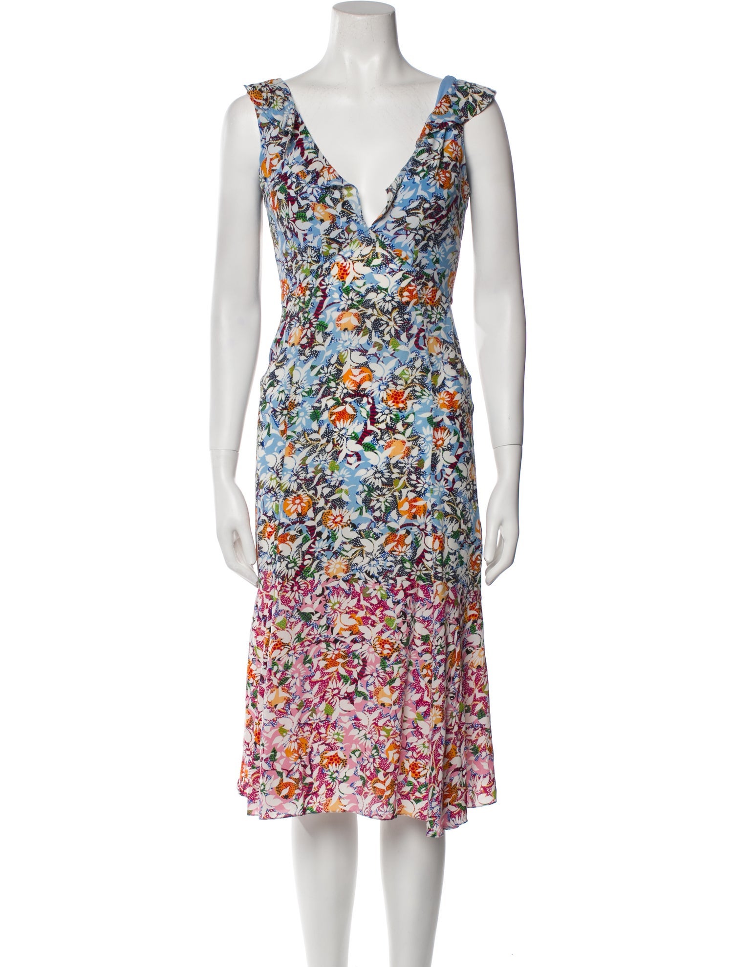 Saloni Silk Midi Length Dress