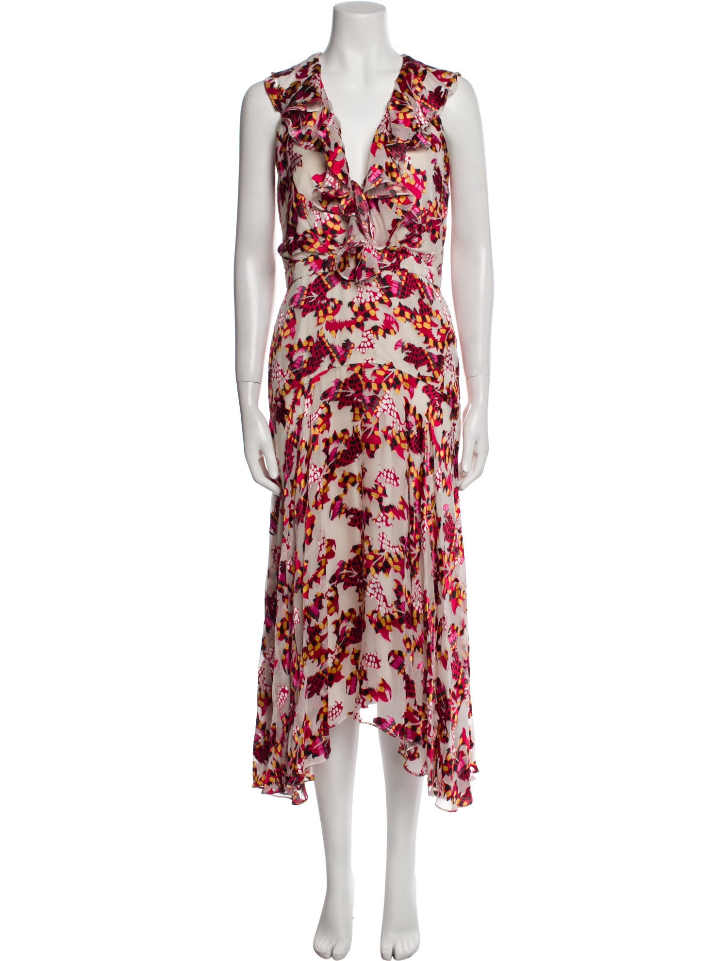 Saloni Printed Long Dress