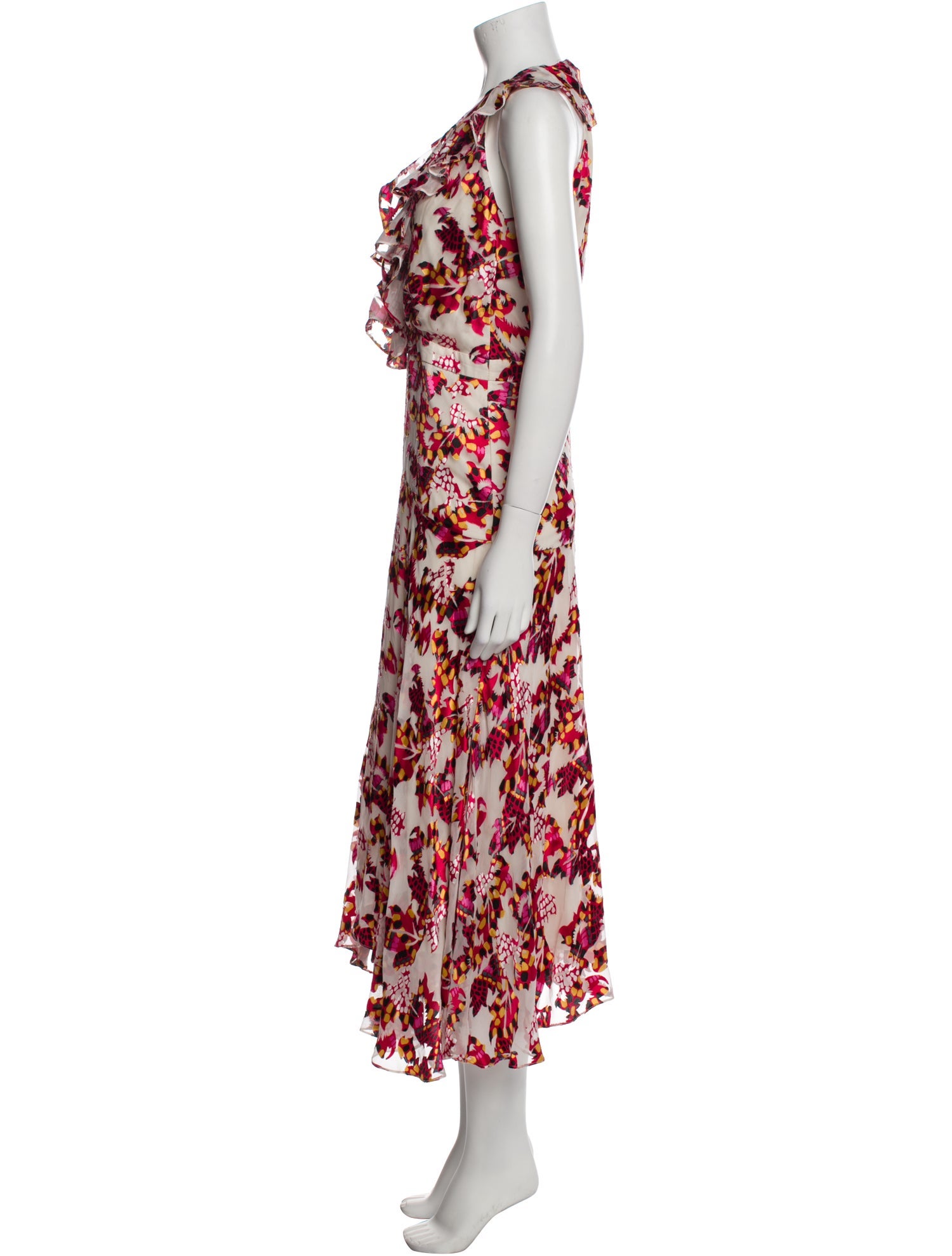 Saloni Printed Long Dress