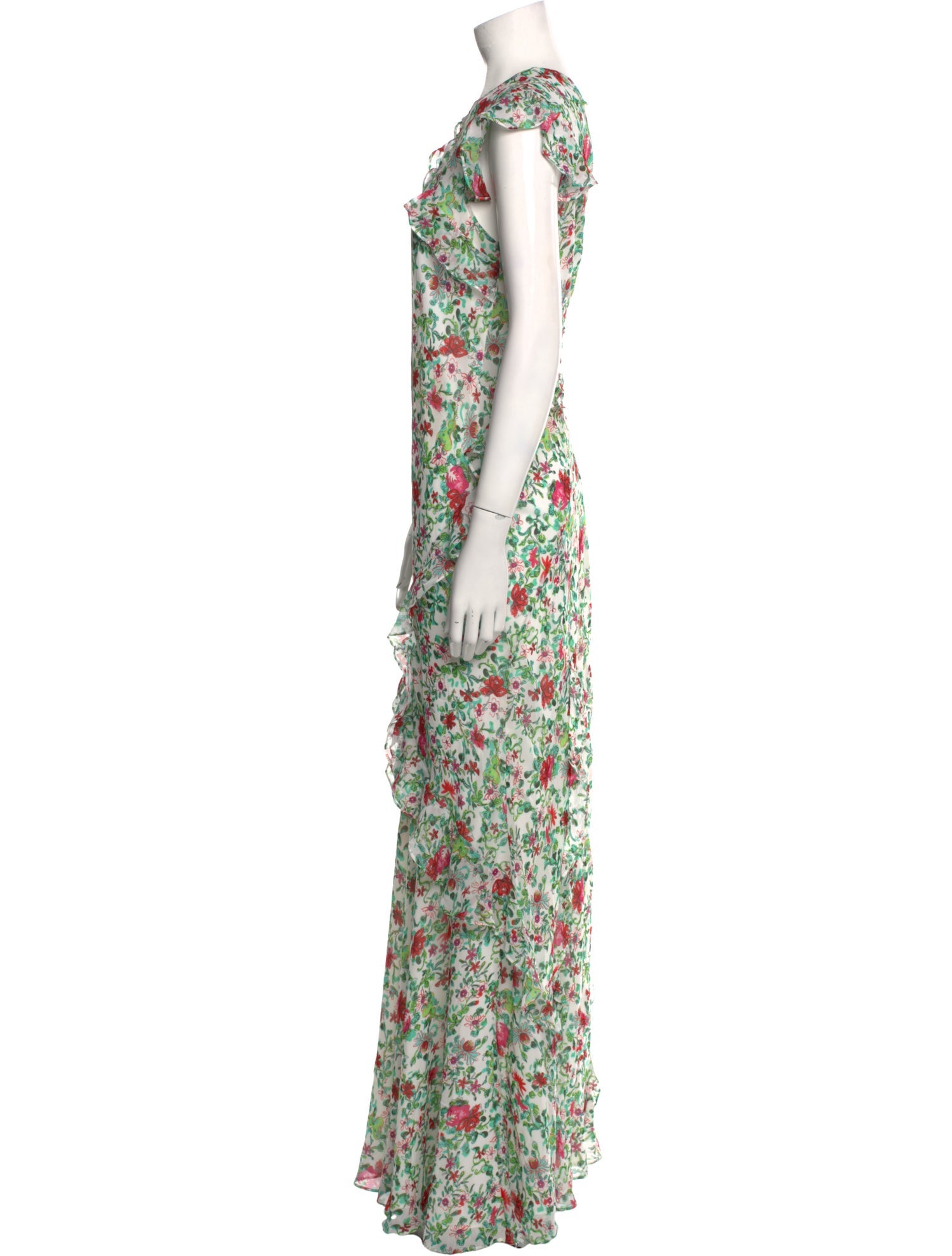 Saloni Silk Long Dress