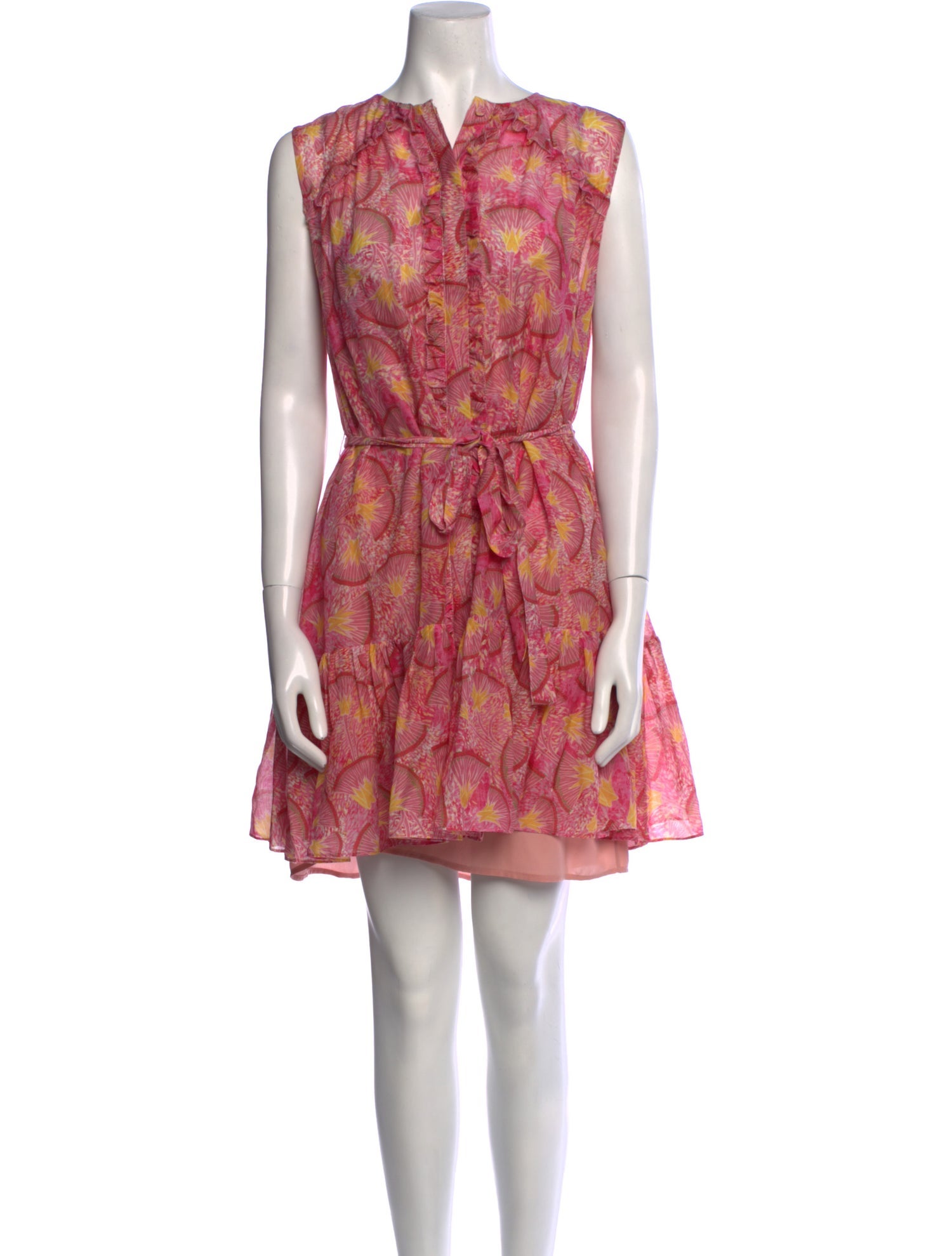 Saloni Floral Print Mini Dress