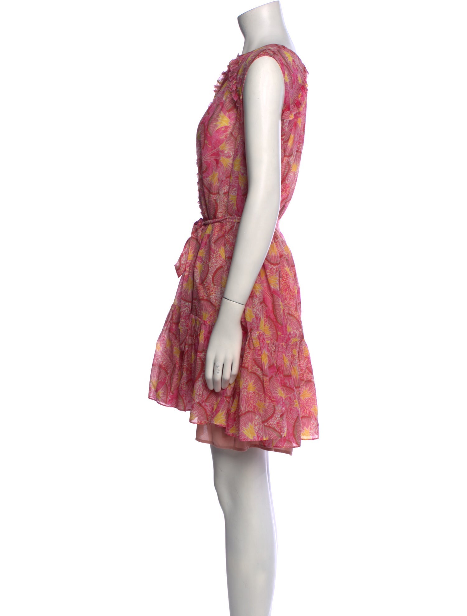 Saloni Floral Print Mini Dress