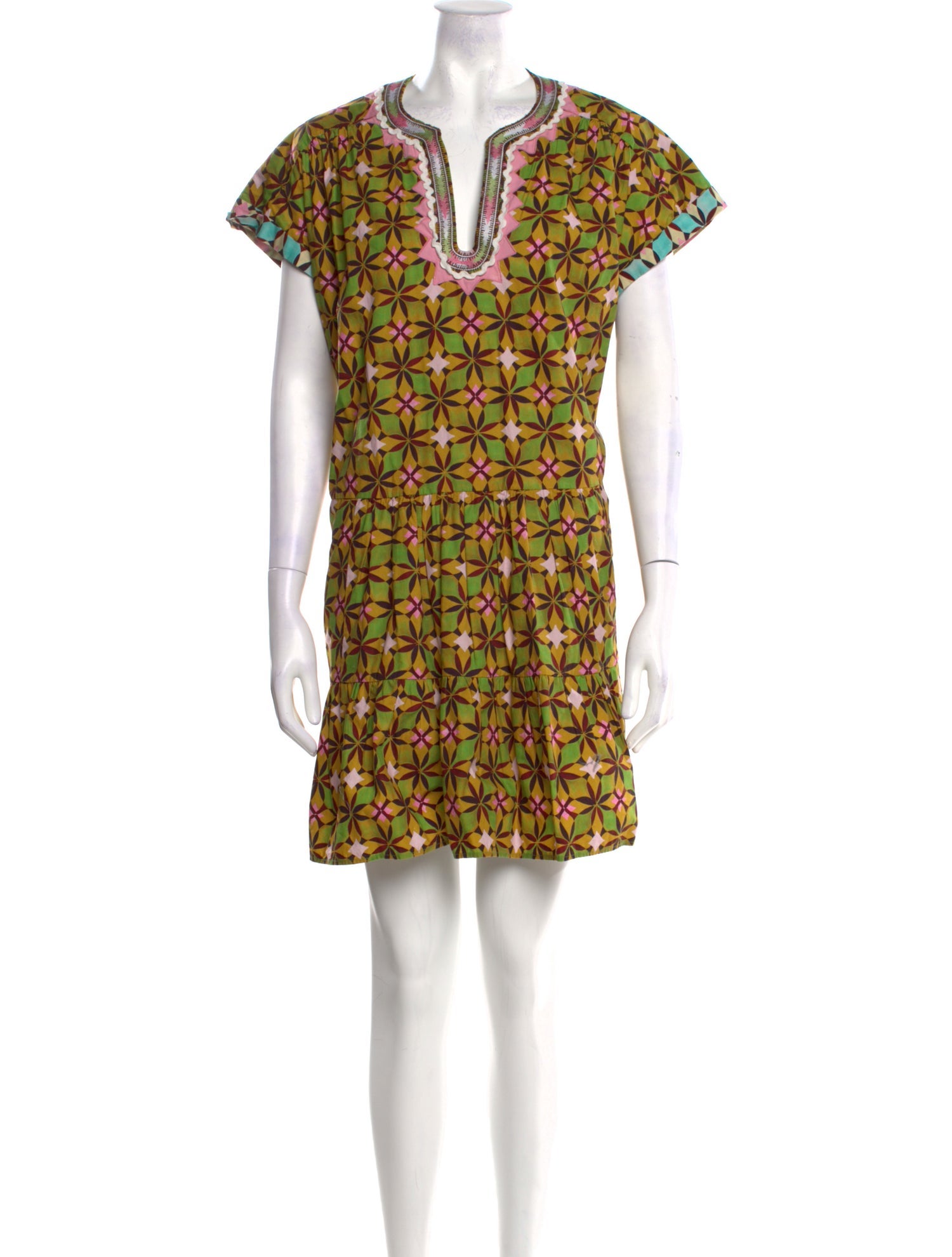 Saloni Printed Mini Dress - Yellow Dresses, Clothing - WST45125 | The  RealReal